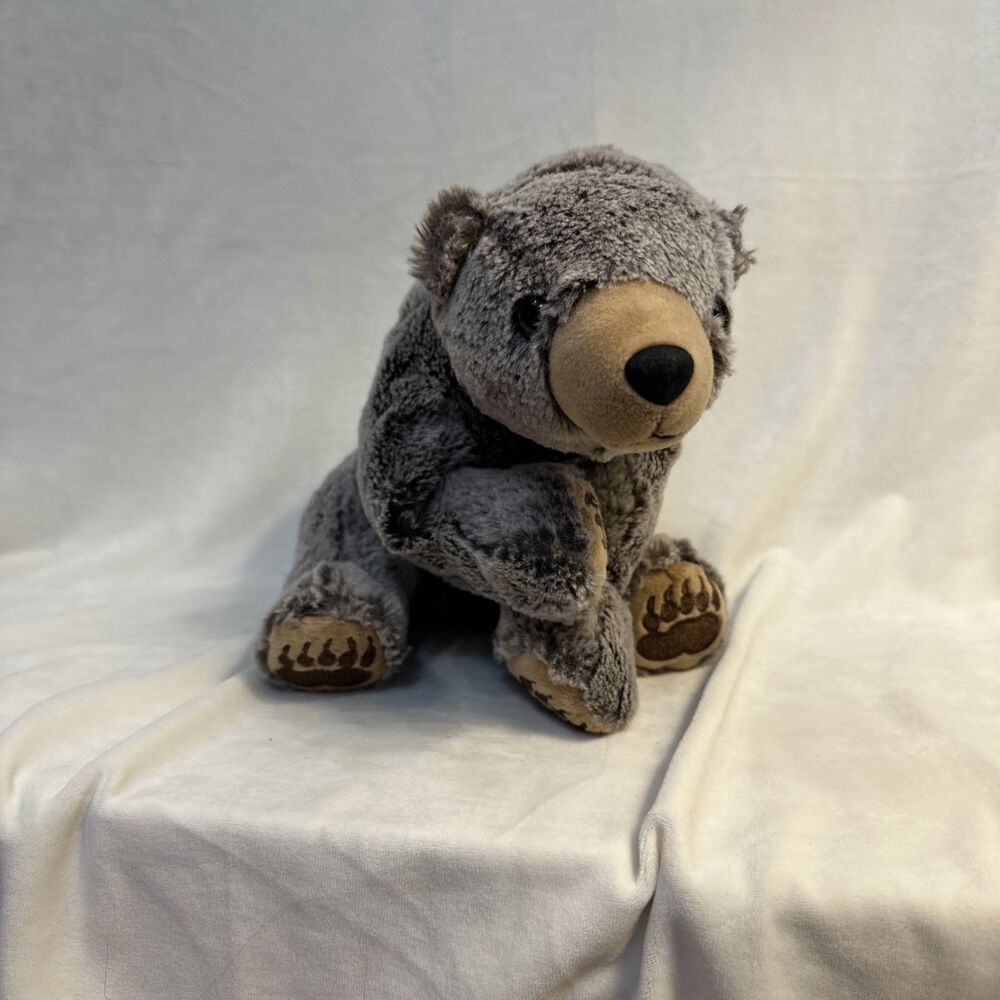 Wishpets 2015 Barnaby Grizzly Bear Plush Sitting Stuffed Animal